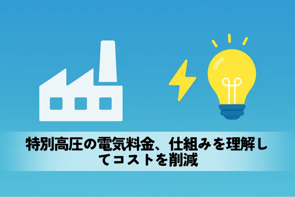 特別高圧とは？高圧との違いからコスト削減の秘訣まで図解で解説 - エネてく