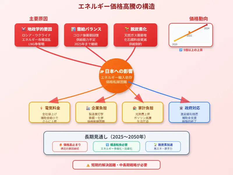 経営を圧迫するエネルギー価格の高騰