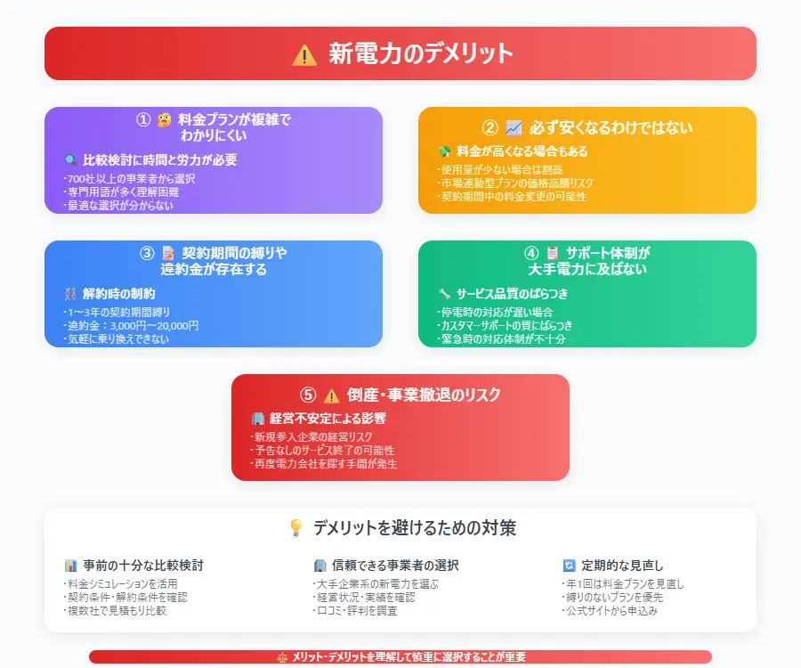 知っておくべき5つのデメリットとリスク