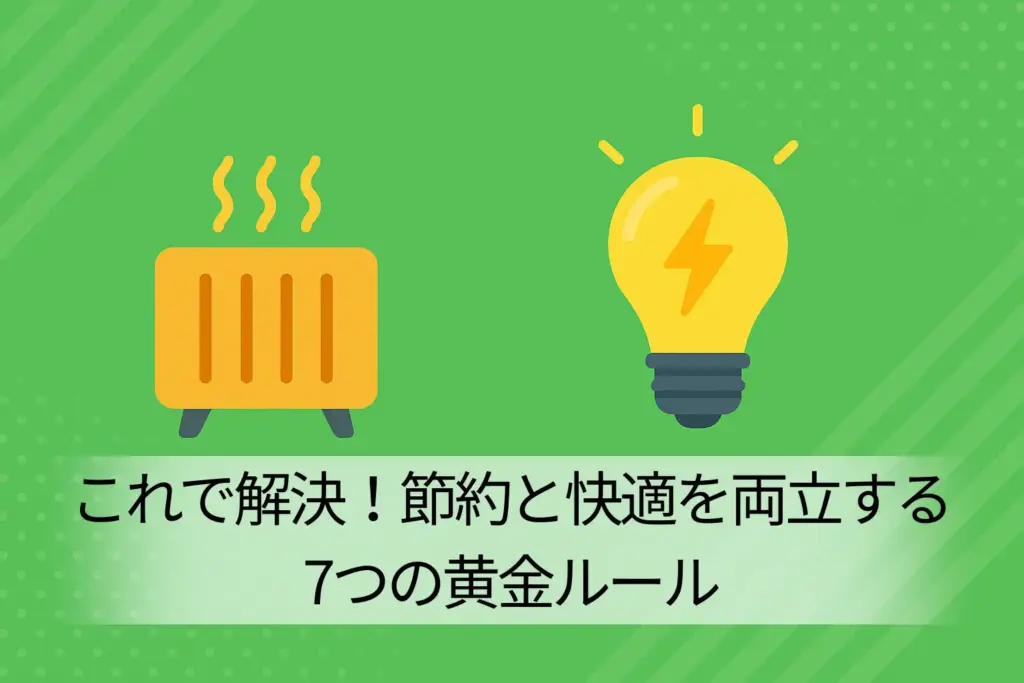 これで解決！節約と快適を両立する7つの黄金ルール