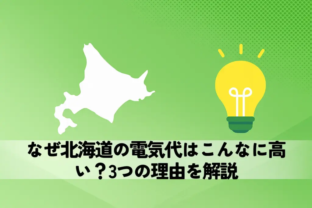 なぜ北海道の電気代はこんなに高い？3つの理由を解説
