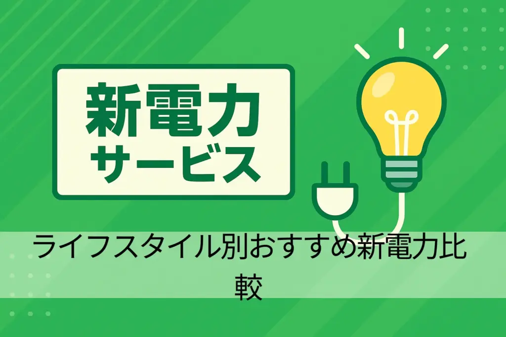 【2025年最新】ライフスタイル別おすすめ新電力比較