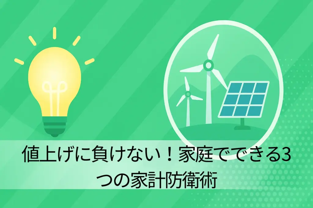 値上げに負けない!家庭でできる3つの家計防衛術