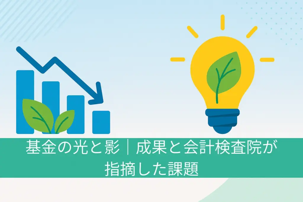 基金の光と影｜成果と会計検査院が指摘した課題