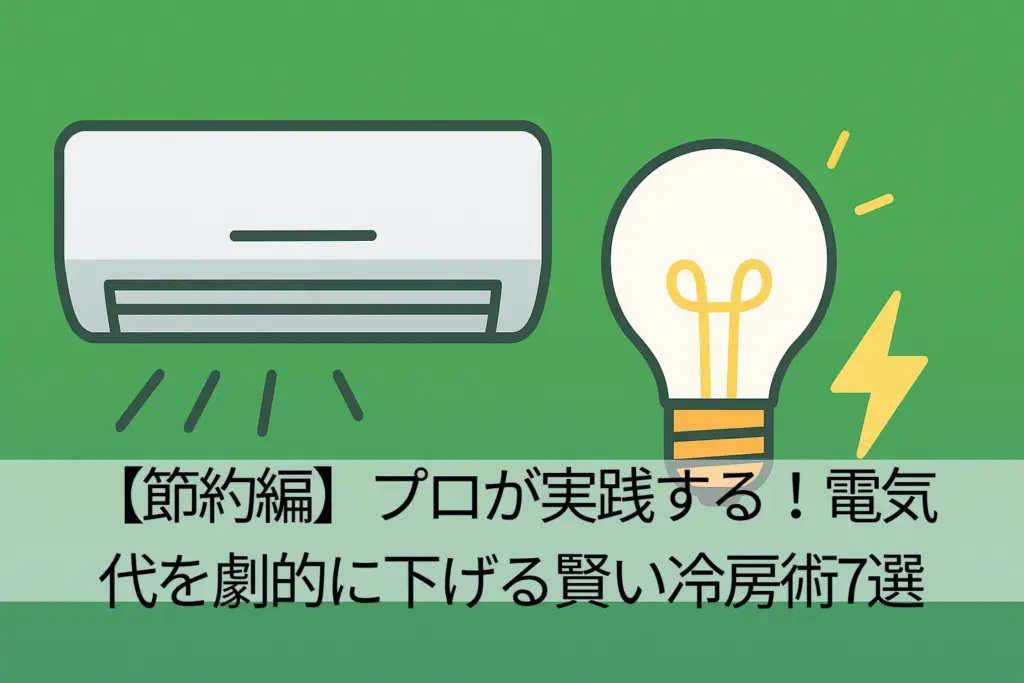 【節約編】プロが実践する!電気代を劇的に下げる賢い冷房術7選